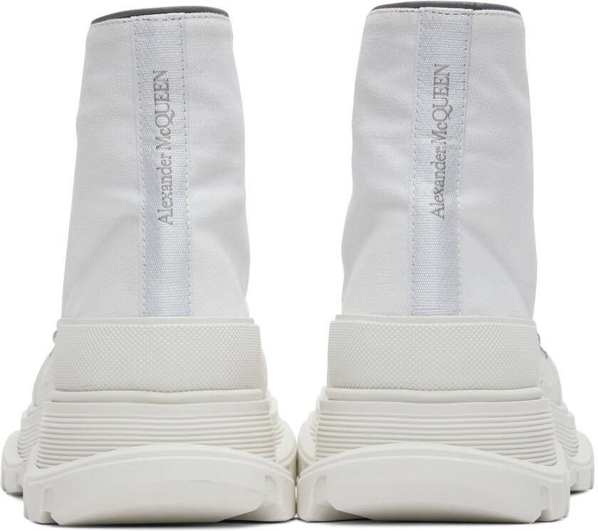 Alexander McQueen White Tread Slick High Sneakers