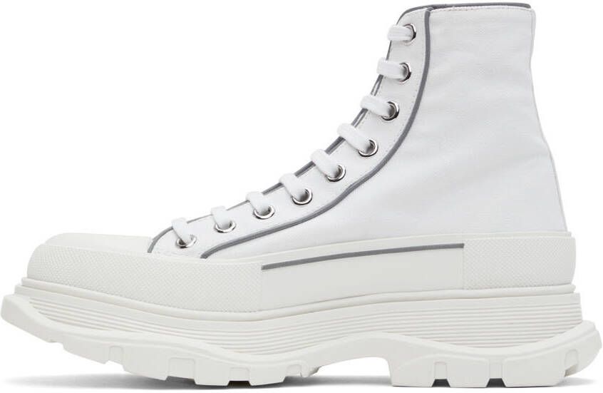 Alexander McQueen White Tread Slick High Sneakers