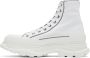 Alexander McQueen White Tread Slick High Sneakers - Thumbnail 3