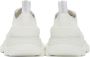 Alexander McQueen White Tread Slick Platform Low Sneakers - Thumbnail 4