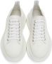 Alexander McQueen White Tread Slick Platform Low Sneakers - Thumbnail 5