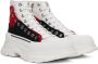 Alexander McQueen White Tread Slick Sneakers - Thumbnail 4