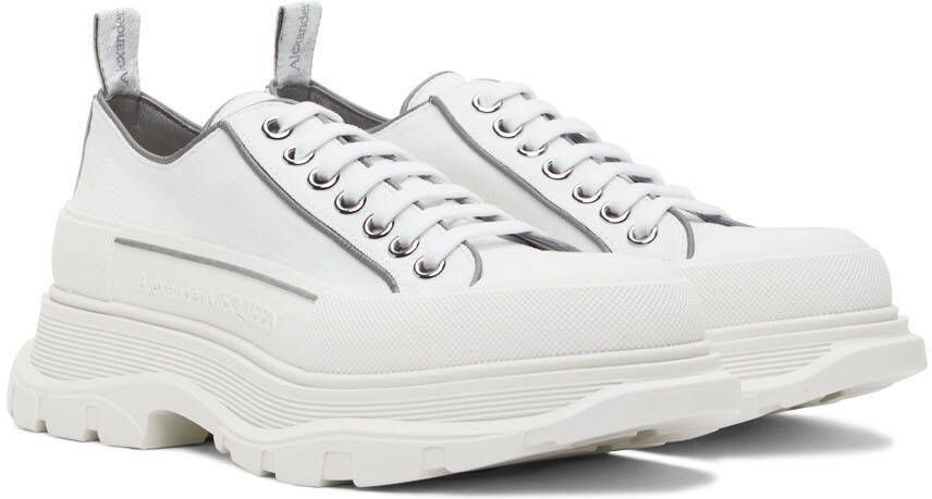 Alexander McQueen White Tread Slick Sneakers