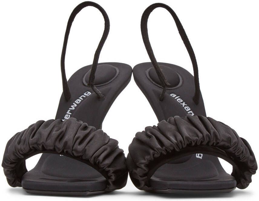 Alexander Wang Black Scrunchie Julie Heeled Sandals