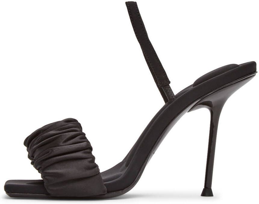 Alexander Wang Black Scrunchie Julie Heeled Sandals