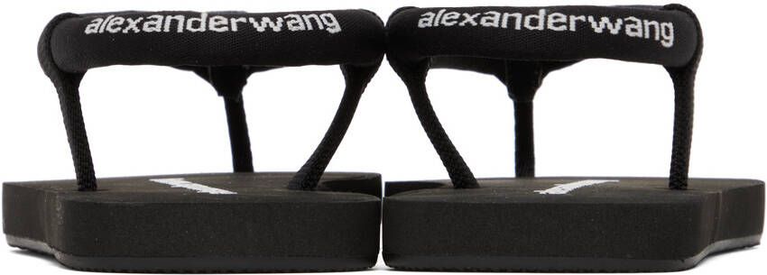Alexander Wang Black Tubular Flip Flop Sandals
