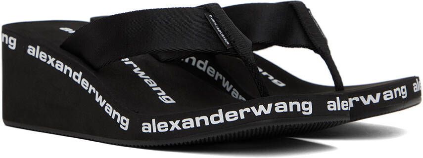 Alexander Wang Black Wedge Sandals