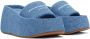 Alexander Wang Blue Taji Platform Heeled Sandals - Thumbnail 4