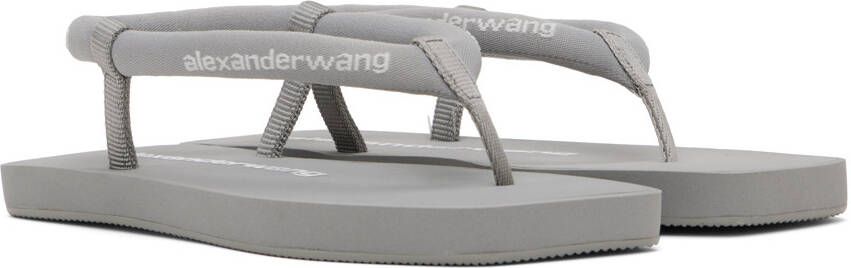 Alexander Wang Gray Tubular Flip Flop Sandals