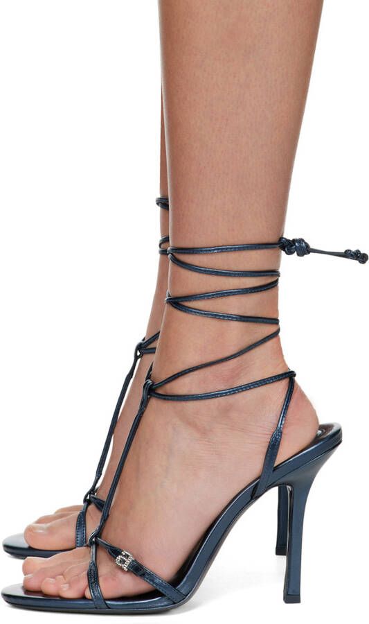 Alexander Wang Navy Lucienne 105 Strappy Sandals