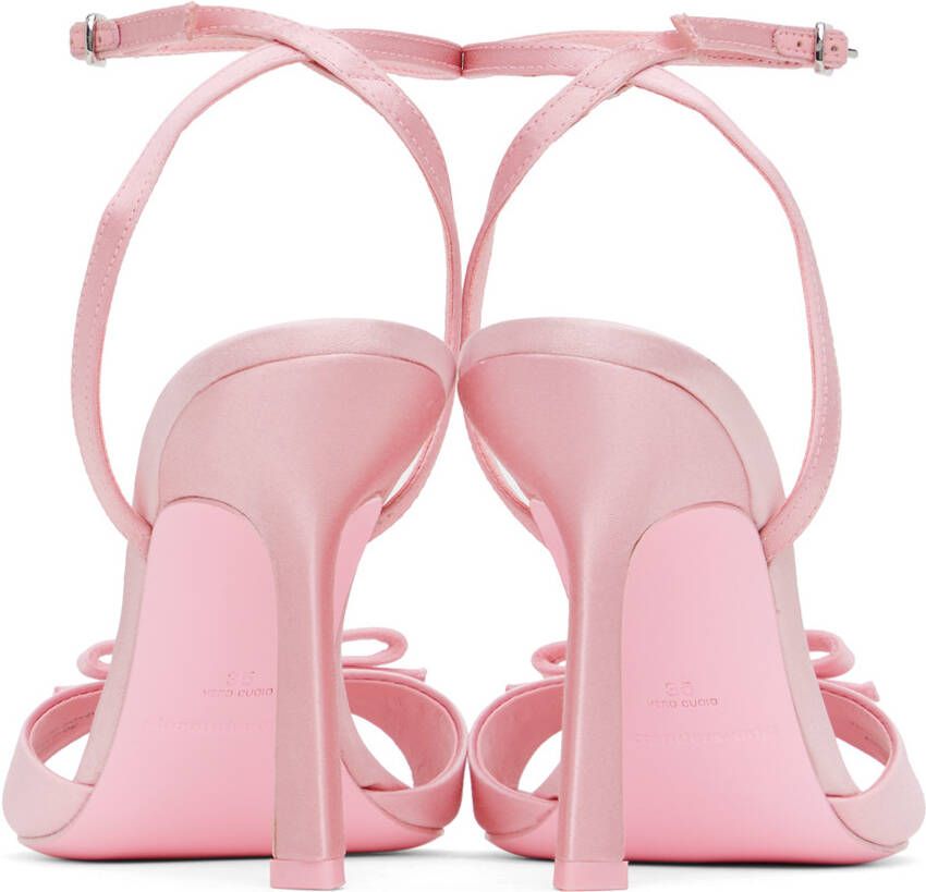 Alexander Wang Pink Dahlia 105 Bow Heeled Sandals