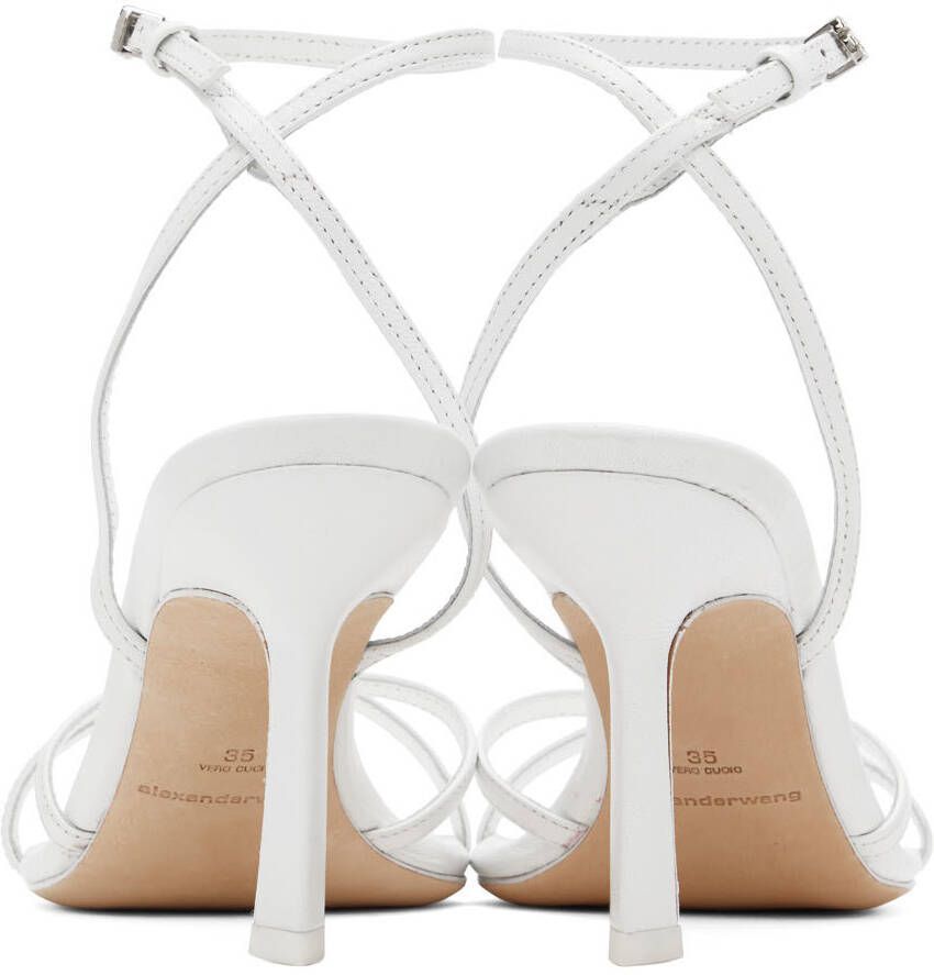 Alexander Wang White Dahlia 85 Heeled Sandals