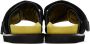 AMBUSH Black & Yellow Padded Sandals - Thumbnail 2