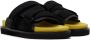 AMBUSH Black & Yellow Padded Sandals - Thumbnail 3