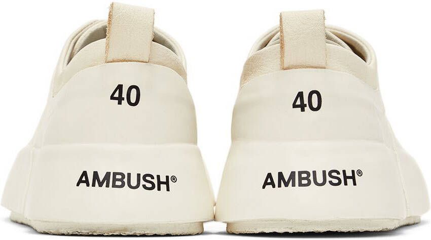AMBUSH Off-White Leather Sneakers