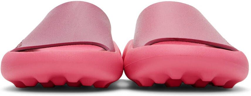 AMBUSH Pink Logo Flat Sandals
