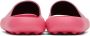 AMBUSH Pink Logo Flat Sandals - Thumbnail 4