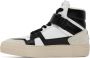 AMI Alexandre Mattiussi Black & White ADC High Top Sneakers - Thumbnail 3