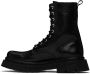 AMI Alexandre Mattiussi Black Calfskin Boots - Thumbnail 3