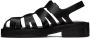 AMI Alexandre Mattiussi Black Fisher Flat Sandals - Thumbnail 6