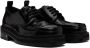 AMI Paris square-toe brushed leather derby shoes Black - Thumbnail 8