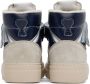 AMI Alexandre Mattiussi Navy & White Arcade Sneakers - Thumbnail 2