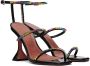 Amina Muaddi Black Gilda Heeled Sandals - Thumbnail 4