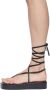 Amina Muaddi Black Jamie Flatform Sandals - Thumbnail 3