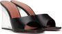 Amina Muaddi Black Lupita Glass Wedge 95 Heeled Sandals - Thumbnail 4