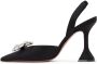 Amina Muaddi Black Rosie Heels - Thumbnail 3