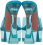 Amina Muaddi Blue Dalida Glass Plateau Heeled Sandals - Thumbnail 2