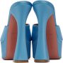 Amina Muaddi Blue Dalida Heeled Sandals - Thumbnail 2