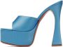 Amina Muaddi Blue Dalida Heeled Sandals - Thumbnail 3