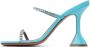 Amina Muaddi Blue Gilda Slipper 95 Heeled Sandals - Thumbnail 3