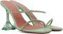 Amina Muaddi Green Gilda Slipper 95 Heeled Sandals - Thumbnail 4