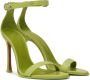 Amina Muaddi Green Kim Heeled Sandals - Thumbnail 4