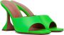 Amina Muaddi Green Lupita Slipper Heeled Sandals - Thumbnail 4