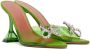 Amina Muaddi Green Rosie Heeled Sandals - Thumbnail 4