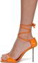 Amina Muaddi Orange Hailey Heeled Sandals - Thumbnail 3