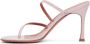 Amina Muaddi Pink Ami Heeled Sandals - Thumbnail 3