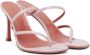 Amina Muaddi Pink Ami Heeled Sandals - Thumbnail 4