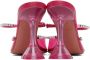 Amina Muaddi Pink Gilda Glass 95 Mules - Thumbnail 2