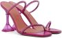 Amina Muaddi Pink Gilda Glass Heeled Sandals - Thumbnail 4