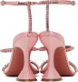 Amina Muaddi Pink Gilda Heeled Sandals - Thumbnail 2
