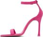 Amina Muaddi Pink Kim 90 Heeled Sandals - Thumbnail 3