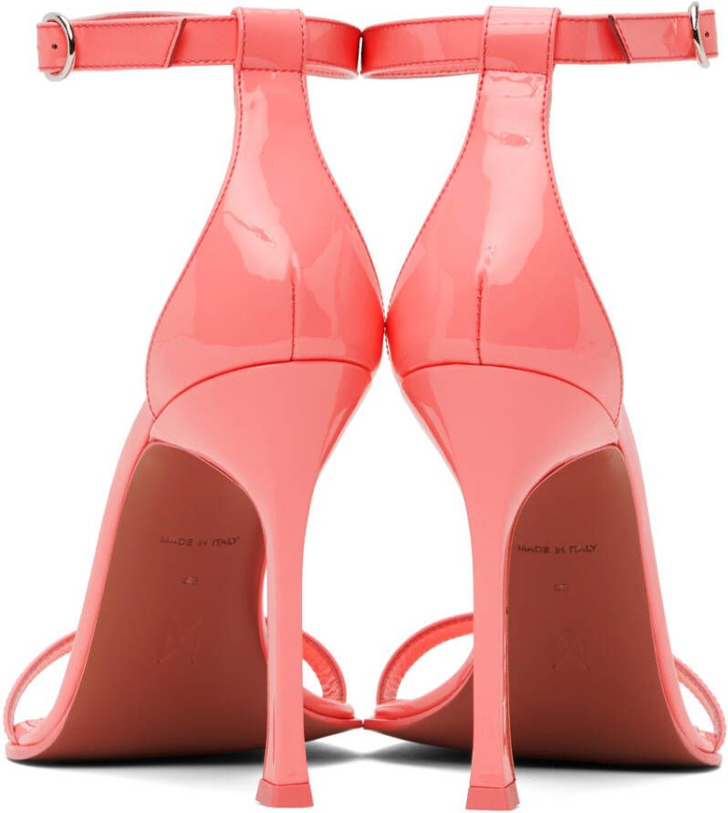 Amina Muaddi Pink Kim Heeled Sandals