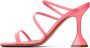 Amina Muaddi Pink Naima Heeled Sandals - Thumbnail 3