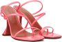 Amina Muaddi Pink Naima Heeled Sandals - Thumbnail 4
