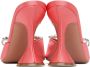 Amina Muaddi Pink Rosie Heeled Sandals - Thumbnail 2