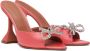 Amina Muaddi Pink Rosie Heeled Sandals - Thumbnail 4